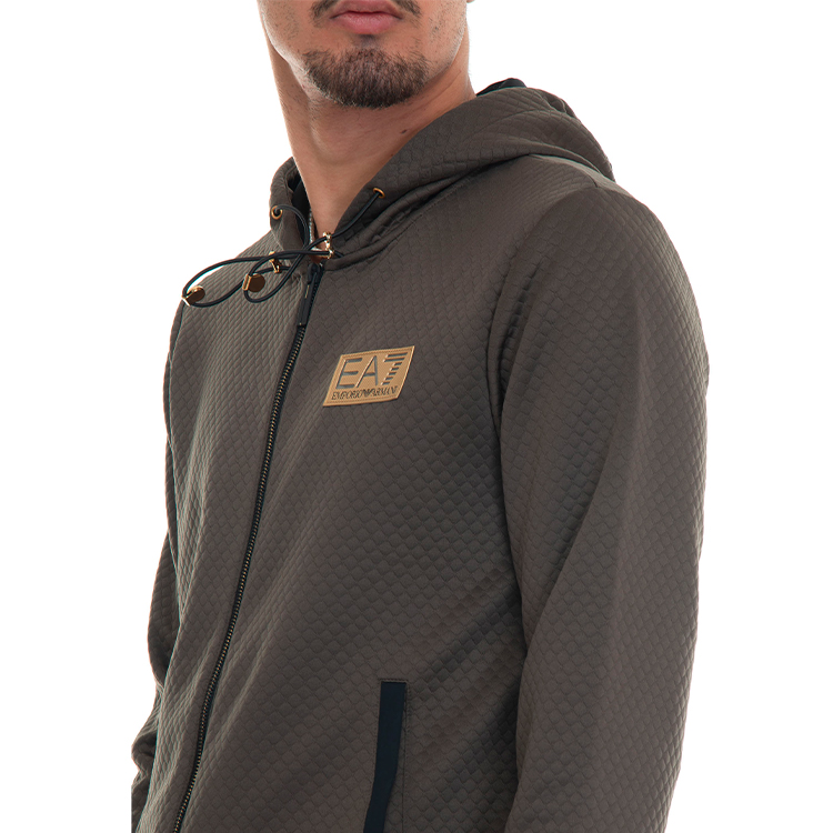 Hanorac pt bărbați EA7 EMPORIO ARMANI SWEATSHIRT S Gri photo 6