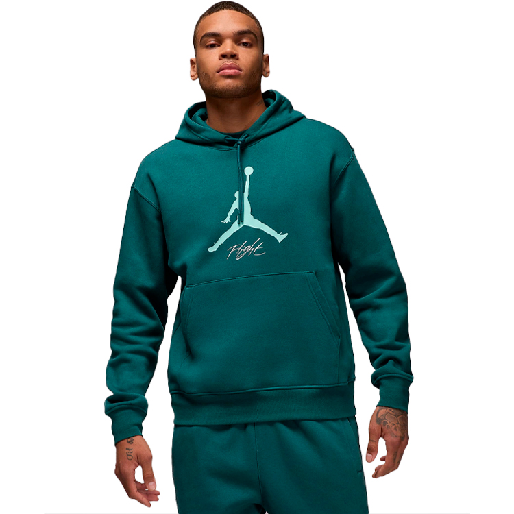 Hanorac pt bărbați Nike M J ESS FLC BASELINE HOODIE M Verde photo 2
