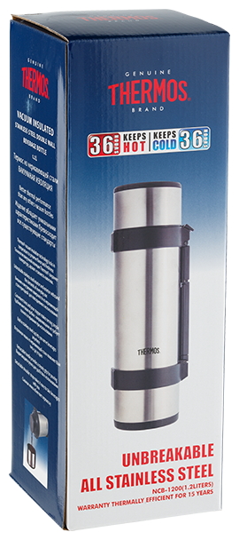 Termos p/u bauturi Thermos NCB-12B Black Rocket Bottle  photo 9
