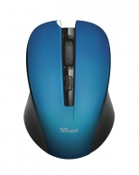 Trust Mydo Blue Wireless Mouse, Silent Click, 10m  2.4GHz, Micro receiver, 1000 - 1800 dpi, 4 button, USB thumbnav 1