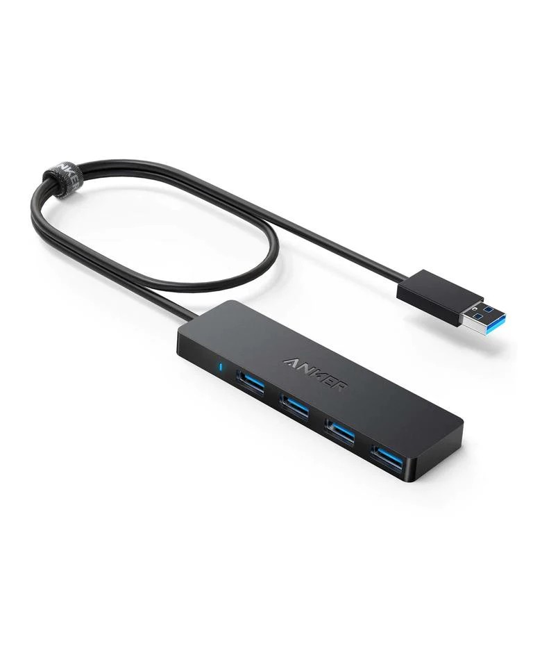 Anker 4-Port USB 3.0 Ultra Slim Data Hub, black photo 1