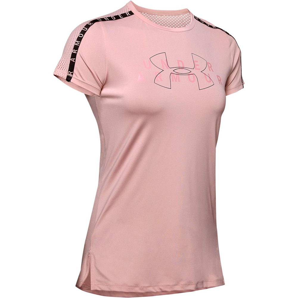 Tricou Under Armour SPORT LOGO SS / Femei / L / Roz photo 1