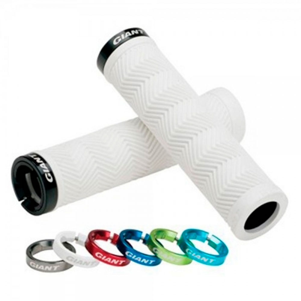 Mansoane Giant GNT SOLE­O MTB WHITE GRIP WBLACK LOCK­ON photo 1
