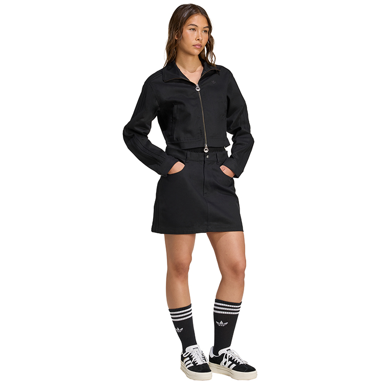 Jacheta Adidas FB CROP TT XXS Negru Femei photo 3