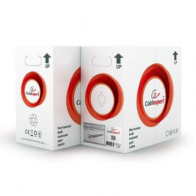 Cable UTP Gembird UPC-5004E-SOL, Solid Gray cable, AWG 24 CCA, cat. 5E, 1000m photo 1