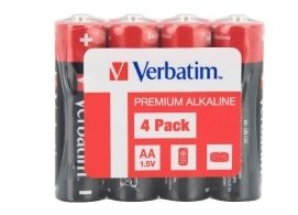Verbatim Alcaline Battery  AA, 4pcs, Pack Shrink thumbnav 1