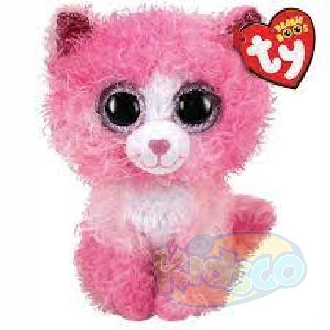 TY TY36308 Bb Reagan - Pink Cat With Curly Hair 15cm photo 1