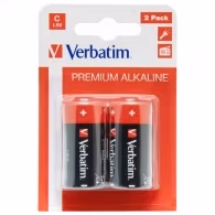 Verbatim Alcaline Battery  C, 2pcs, Blister pack