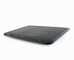 Gembird  ACT-NS151F, Notebook cooling stand, up to 15.6”, LED backlight in fans, Large 12 cm cooling fan, 1000 RPM (± 10 %), Black thumbnav 1