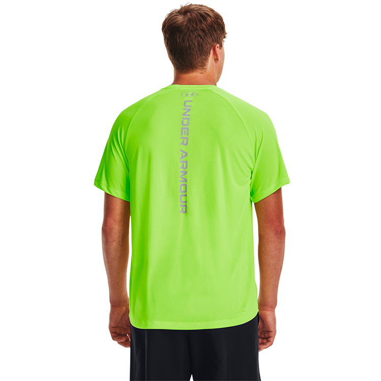 Tricou bărbătesc Under Armour UA M TECH REFLECTIVE SS 3XL Verde photo 2