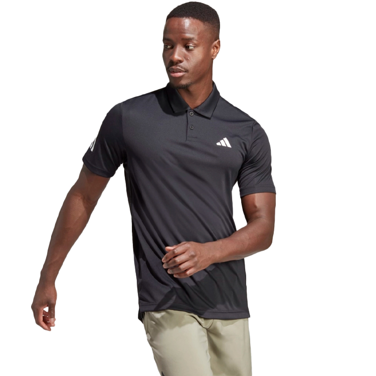 Мужские Поло Adidas CLUB 3STR POLO S Черный photo 2