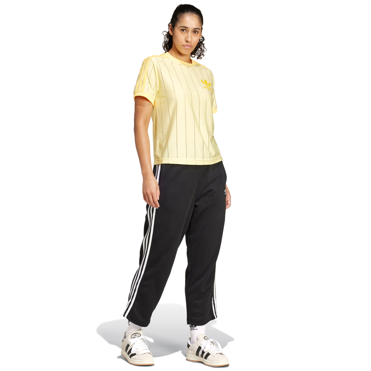 Tricou Adidas 3 STRIPE TEE XXS Galben Femei photo 2