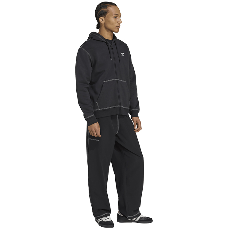 Hanorac pt bărbați Adidas ESSENTIALS FZHD XS Negru photo 3