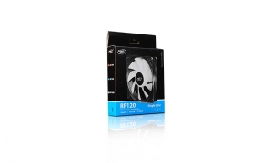 120mm Case Fan - DEEPCOOL "RF120R" RED LED Fans, 120x120x25mm, 500-1500rpm, 21.9dBa, 48.9 CFM, 3-pin & 4-pin Peripheral thumbnav 5