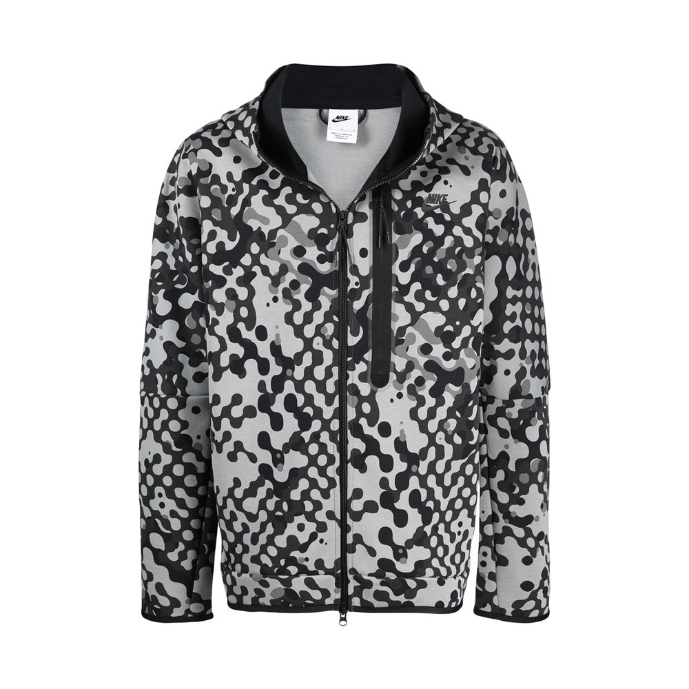Hanorac pt bărbați Nike M NSW TCH FLC FZ HOODIE REACT M Gri photo 1