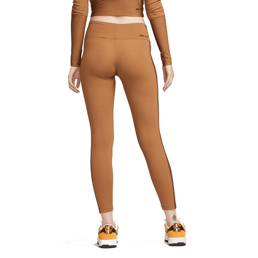 Легинсы Nike W NSW TIGHT RIB SU S Коричневый Женский photo 3