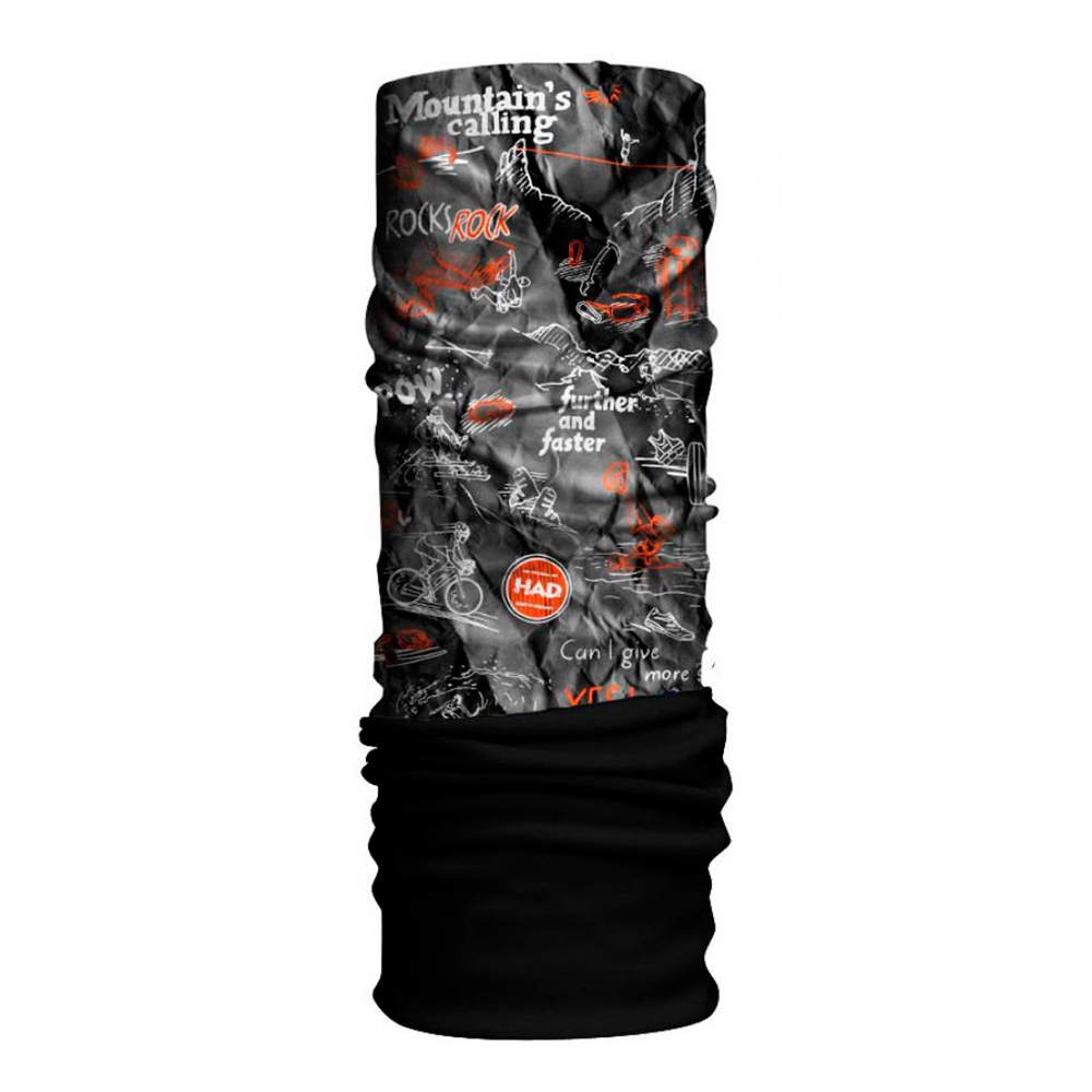 Buff HAD Original Fleece One size Negru-gri photo 1