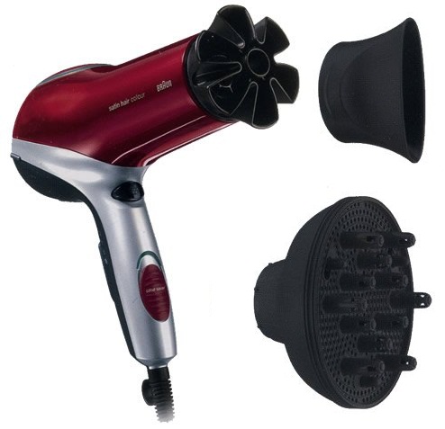 Uscator de par Braun HD770 2000W Rosu photo 2