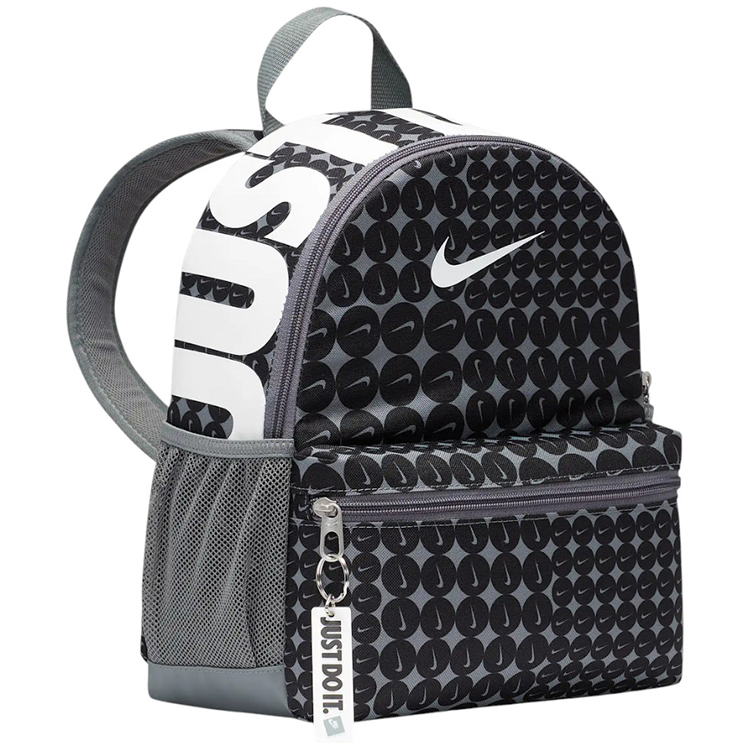 Rucsac Nike Y NK BRSLA JDI MNI BK-AOP HM5547-070 Gri-nergu photo 2
