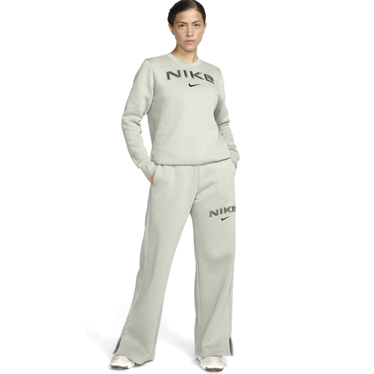 Толстовка Nike W NSW PHNX FLC STD LOGO CREW XS Зеленый Женский photo 2