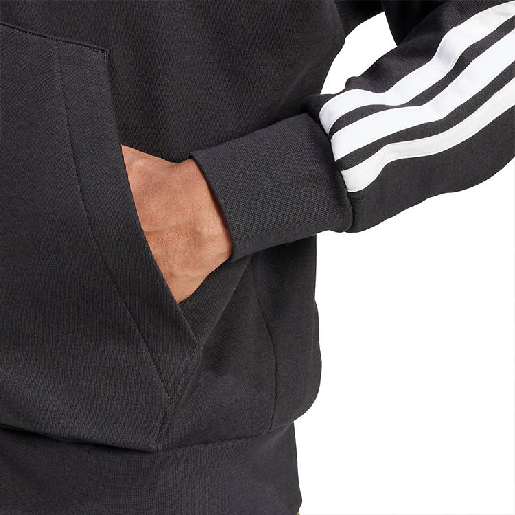 Hanorac pt bărbați Adidas M 3S FL FZ HD S Negru photo 5