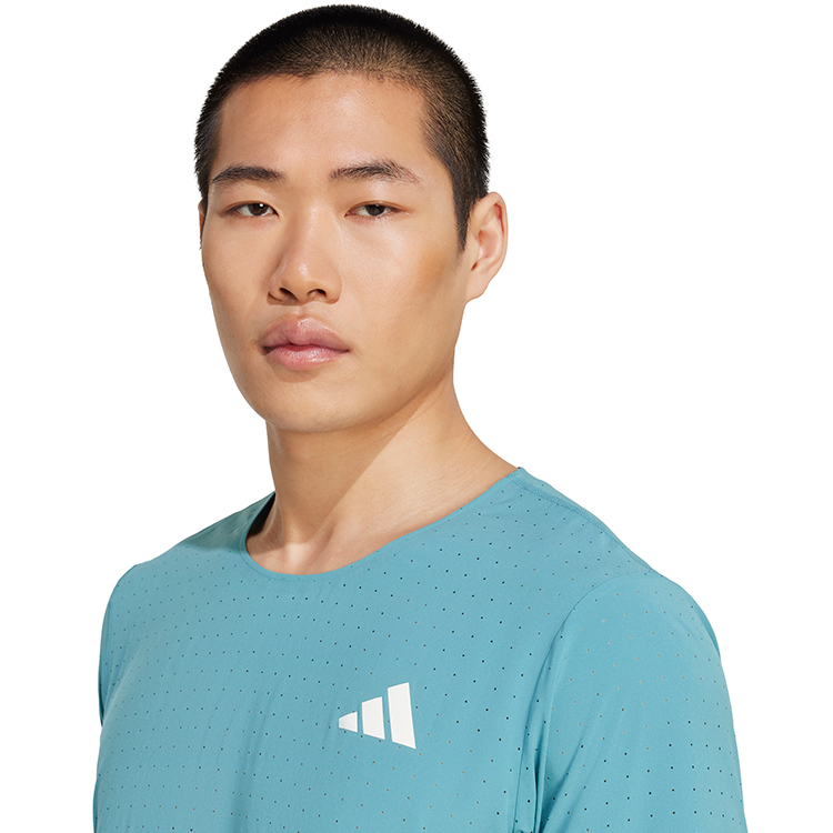 Tricou bărbătesc Adidas ADIZERO TEE M S Turcoaz photo 3