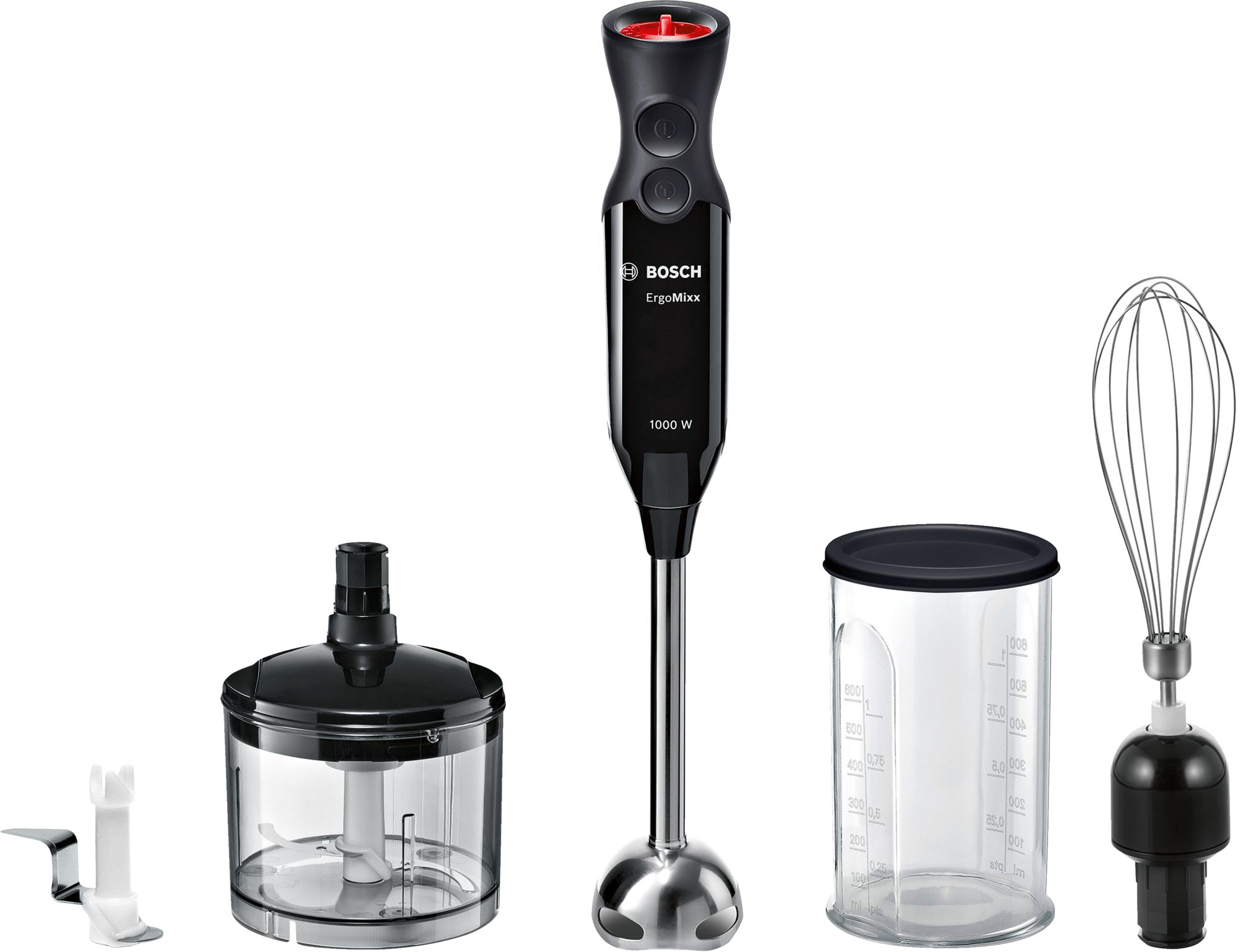 Blender Bosch MS61B6170, 6 ml, 1000 W, 12 trepte viteza, Negru photo 1