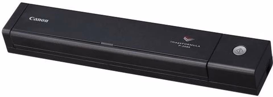 Document Scanner Canon P-208II (9704B003) USB, ADF (10 sheets - 50-80g/m2), 3-colour (RGB) LED, CMOS CIS 2 Line Sensor, Front/ Back/ Duplex, B&W 8ppm/16ipm - colour 8ppm/16ipm, 600x600dpi, 24-bit colour, Daily Duty Cycle: 100 scans/day, USB 2.0, W0.6kg 