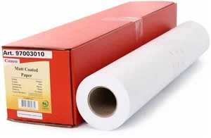 Hartie Canon Matt Coated Paper, A1+, 610 mm, 90gr/m2, 45 m (1933B001) photo 1 Hartie Canon Matt Coated Paper, A1+, 610 mm, 90gr/m2, 45 m (1933B001) photo 1