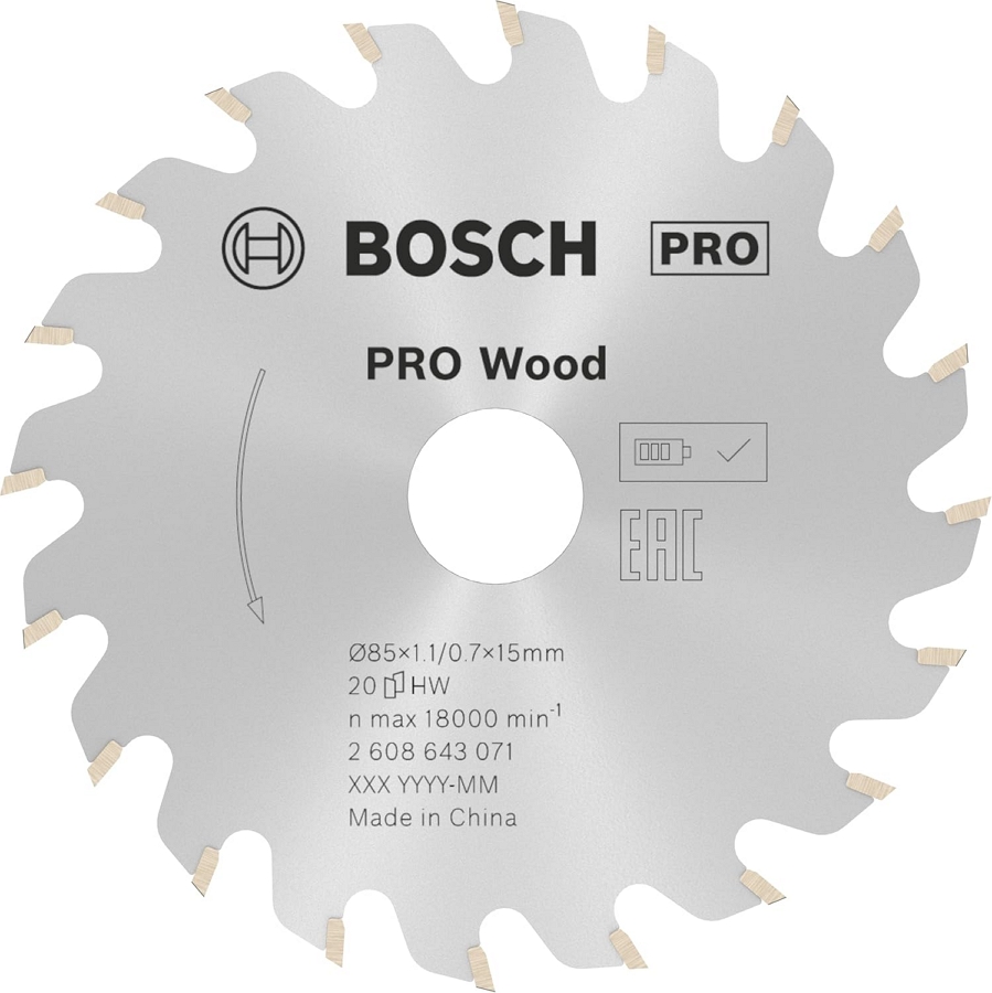 Пильный диск Bosch ST WO H 85X15-20, 2608643071 photo 1 Пильный диск Bosch ST WO H 85X15-20, 2608643071 photo 1
