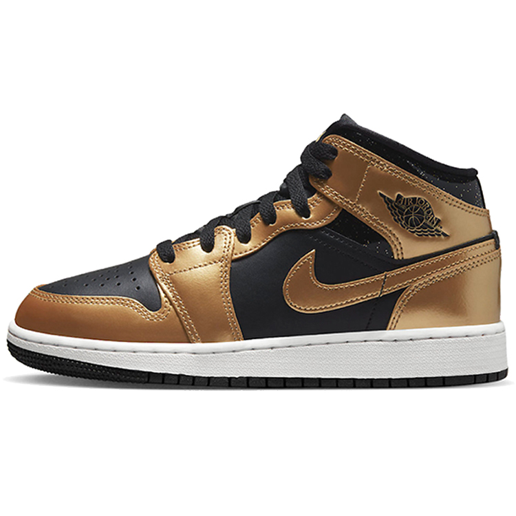 Кроссовки Nike AIR JORDAN 1 MID SE (GS) / Мужской / 37.5 / Черный/Золотой photo 1 Кроссовки Nike AIR JORDAN 1 MID SE (GS) / Мужской / 37.5 / Черный/Золотой photo 1
