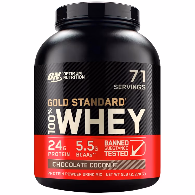 Proteine din zer Optimum Nutrition Gold Standard 100% WHEY Chocolate Coconut 5lb 