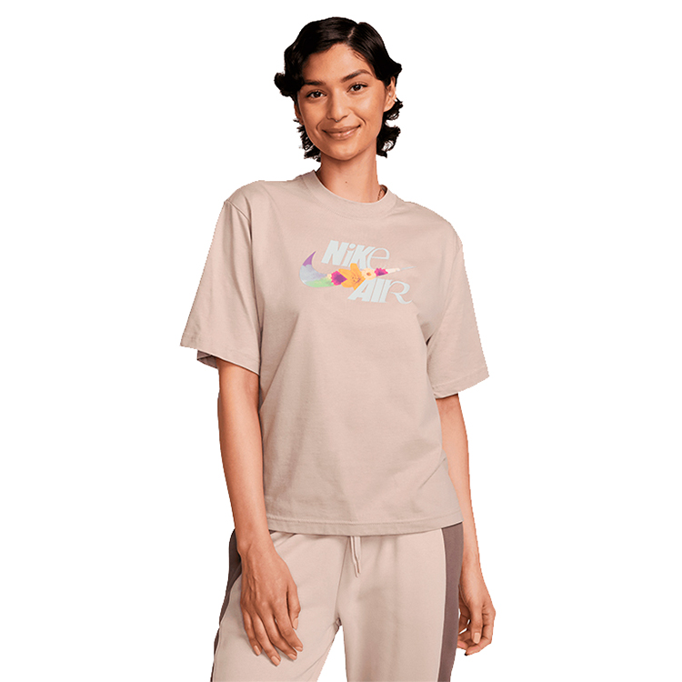 Tricou Nike W NSW TEE OC 3 BOXY S Bej Femei photo 2