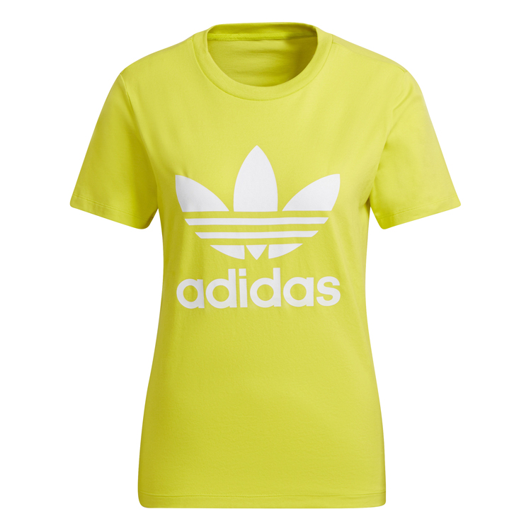 Tricou Adidas TREFOIL TEE    30 Galben Femei photo 1