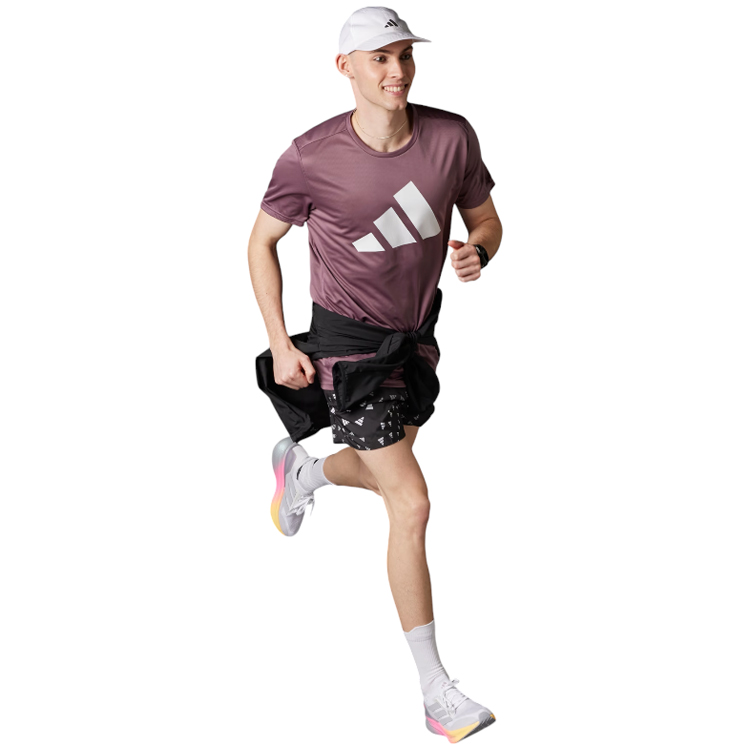 Футболка мужская Adidas RUN IT TEE S Сиреневый photo 5
