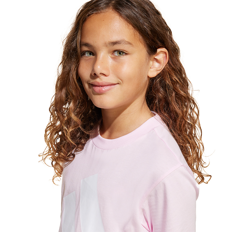 Costum tricou si sorti Adidas J BL T-SET / Femei / 128 / Roz photo 4