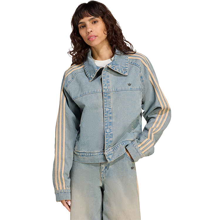 Jacheta Adidas P ESS DENIM JKT XS Albastru Femei photo 1