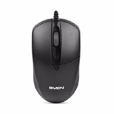 SVEN RX-112, Optical Mouse, 800 dpi, USB+PS/2, Black 