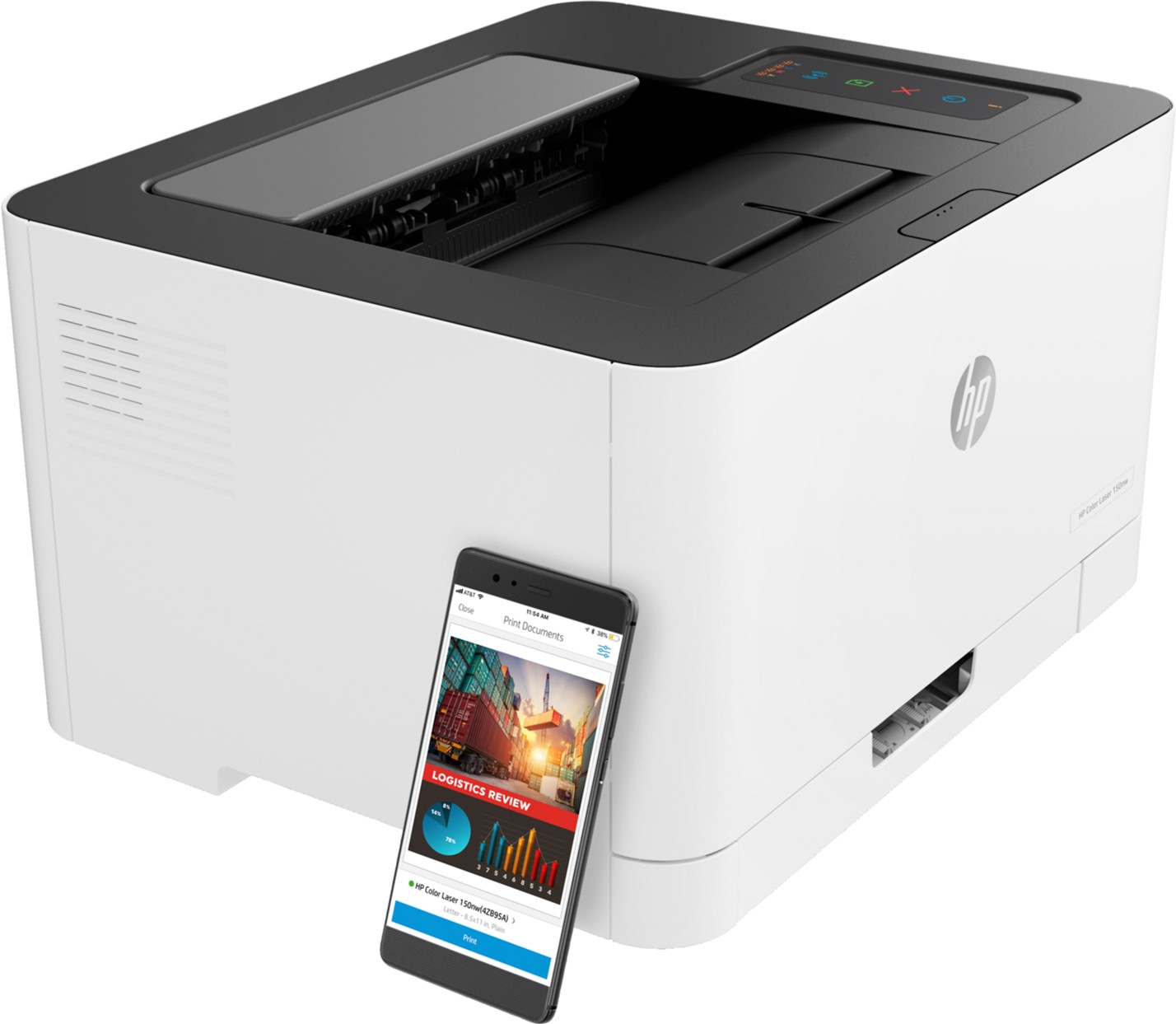 Imprimanta Color HP LaserJet 150nw / Wi-Fi / White photo 2