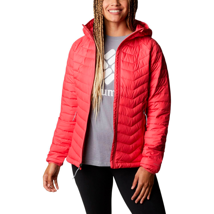 Scurta Columbia Powder Lite Hooded Jacket L Rosu Femei photo 4