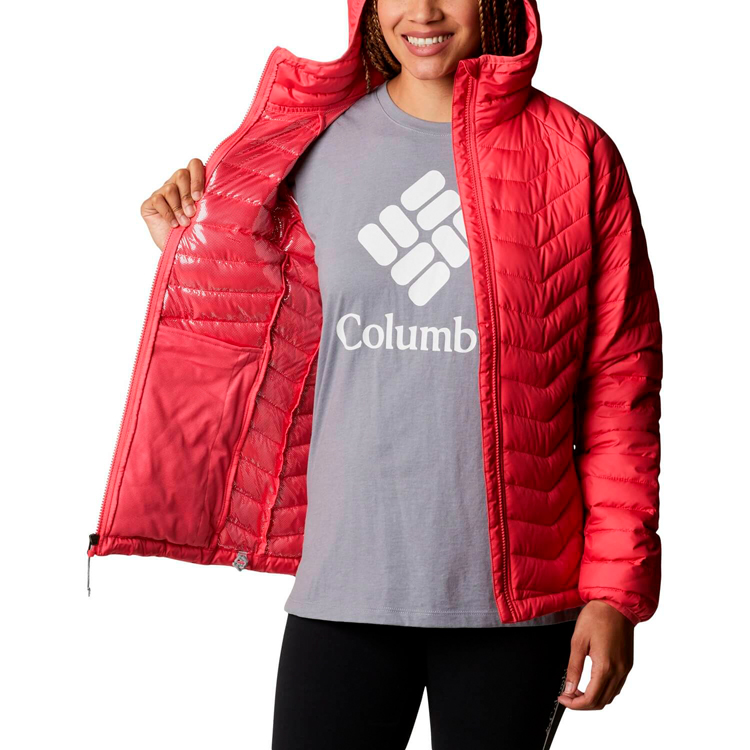 Scurta Columbia Powder Lite Hooded Jacket L Rosu Femei photo 5