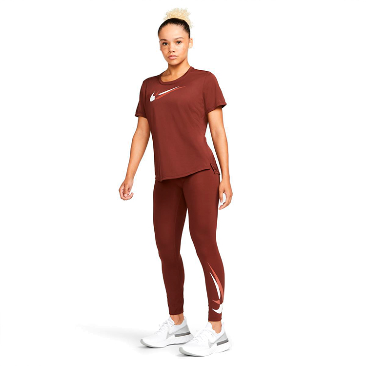 Tricou Nike W NK DF SWSH RUN SS / Femei / XL / Maro photo 3