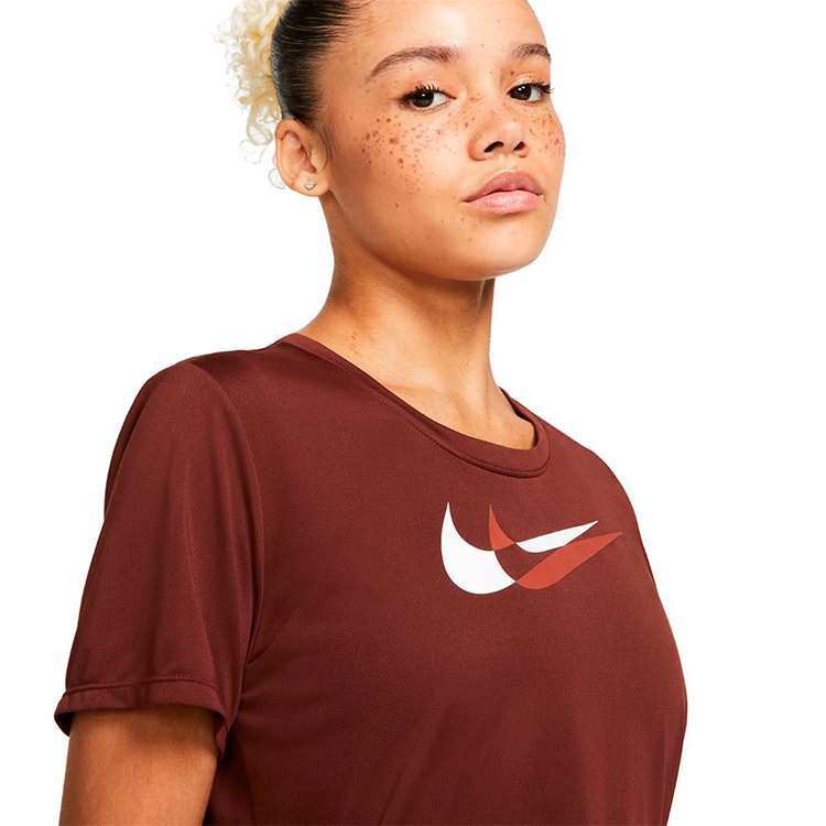 Tricou Nike W NK DF SWSH RUN SS / Femei / XL / Maro photo 6