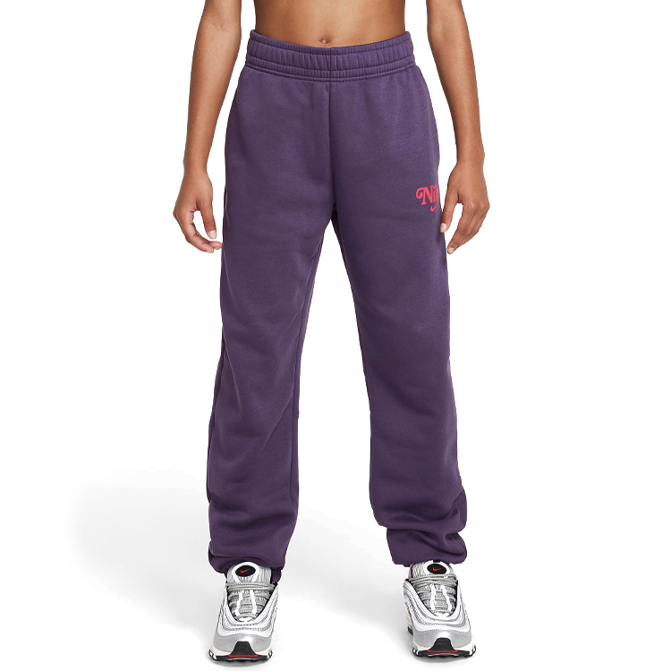 Pantaloni Nike G NSW TREND FLC CF PANT / Femei / XL / Violet photo 3