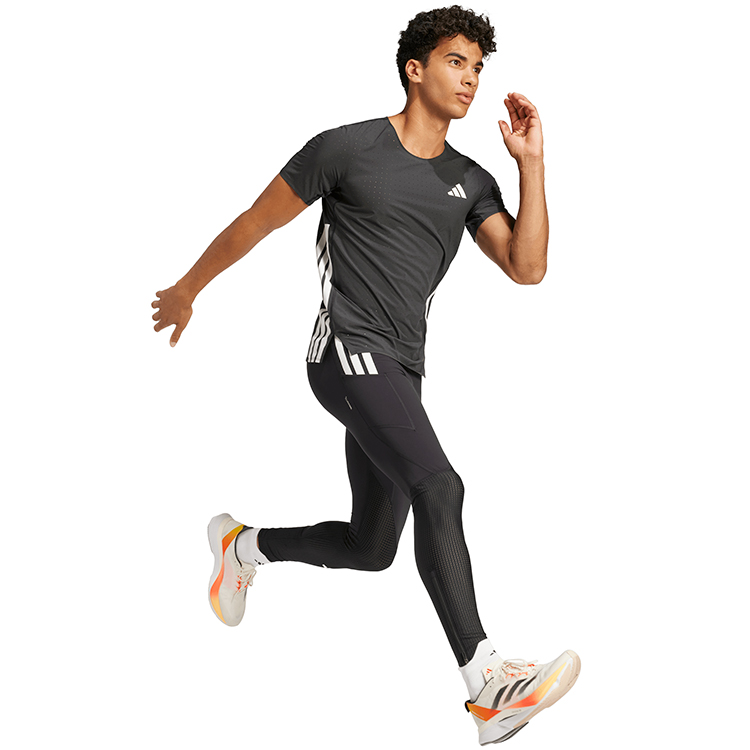 Футболка мужская Adidas ADIZERO TEE M L Черный photo 2
