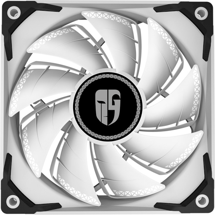 120mm Case Fan - DEEPCOOL Gamer Storm TF series ”TF120S WHITE”, 120x120x25mm, 500-1800rpm, <17.6~31.3dBa, 64.4 CFM, Hydro Bearing, Radiator fan, 4Pin, PWM, MTBF >40000 hours, White photo 1