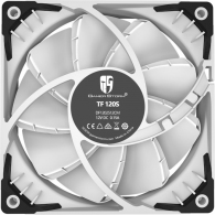 120mm Case Fan - DEEPCOOL Gamer Storm TF series ”TF120S WHITE”, 120x120x25mm, 500-1800rpm, <17.6~31.3dBa, 64.4 CFM, Hydro Bearing, Radiator fan, 4Pin, PWM, MTBF >40000 hours, White thumbnav 3