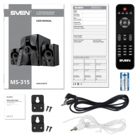 Boxe 2.1 SVEN MS-315 / 46W RMS / Bluetooth / FM-tune / USB Flash / SD card / Black thumbnav 8