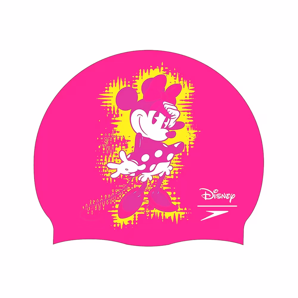 Силиконовая шапочка для плавания Speedo MINNIE MOUSE SLOGAN CAP