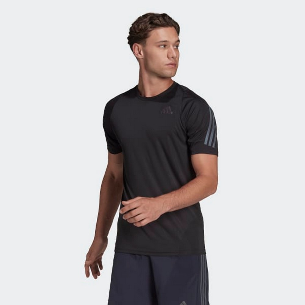 Футболка мужская Adidas RUN ICON TEE   S Черный photo 2